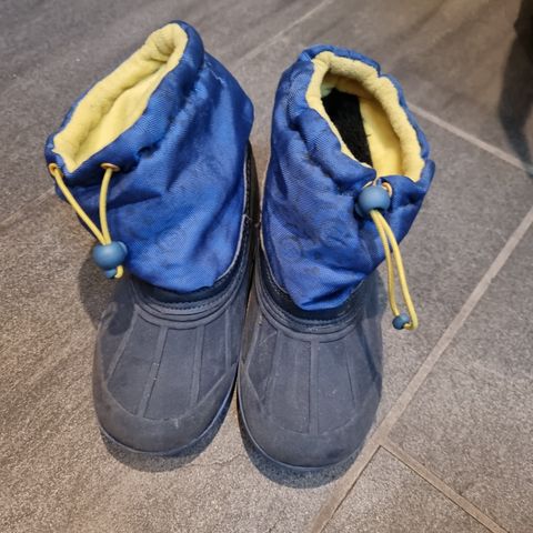 Vinterstøvler, gutt, sko, blå, str. 30