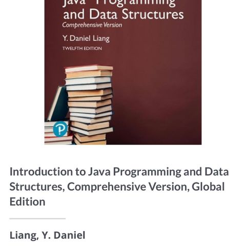 Introduction to Java Programming and Data Structures