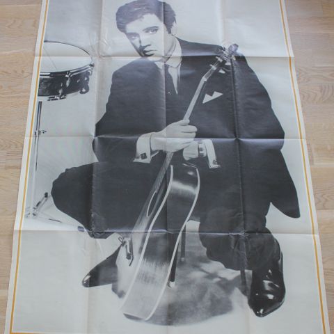 ELVIS PRESLEY gigant poster. BRIGITTE BARDOT.