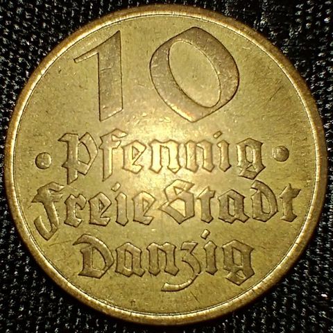 Fristaden Danzig 10 pfennig 1932 NY PRIS
