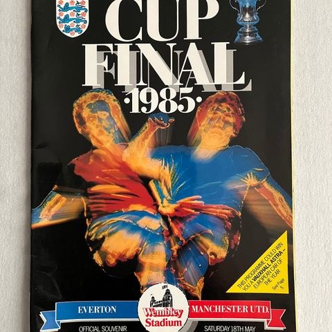 Program Everton - Manchester United FA Cup Finale 1985