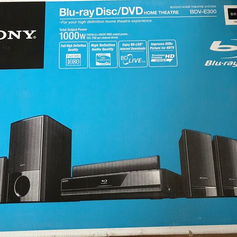 DVD/blu-ray spiller + kinoanlegg