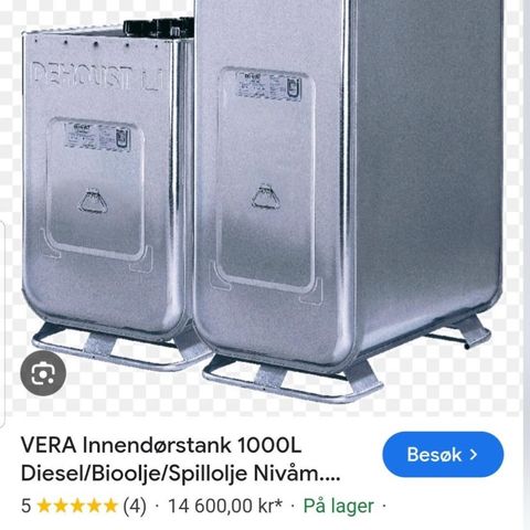 Dieseltank dobbel med måler