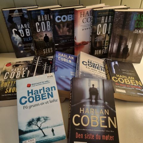 Harlan Coben. 25 pr bok , innbundet og Pocket