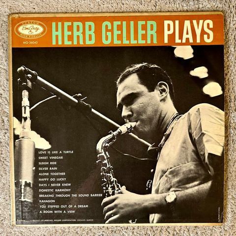 Herb Geller Plays (Jazz, EmArcy)
