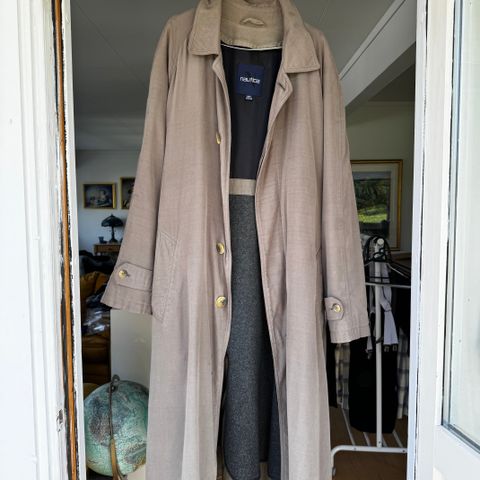 Retro/vintage Nautica kåpe/trench coat