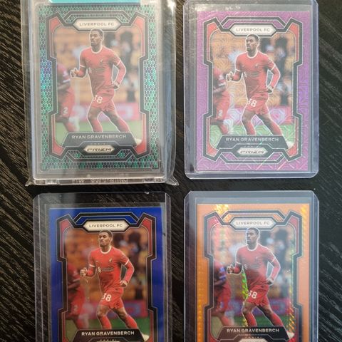 Ryan Gravenberch lot Panini Prizm fotballkort