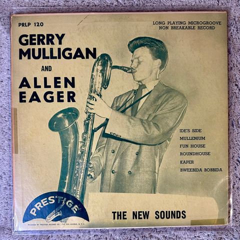 Gerry Mulligan - The New Sounds (Jazz, 10 tommer, Prestige)