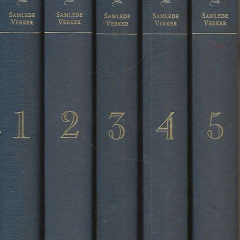De fire store    Ibsen, Bjørnson, Kielland og Lie   -16 bind kr 100