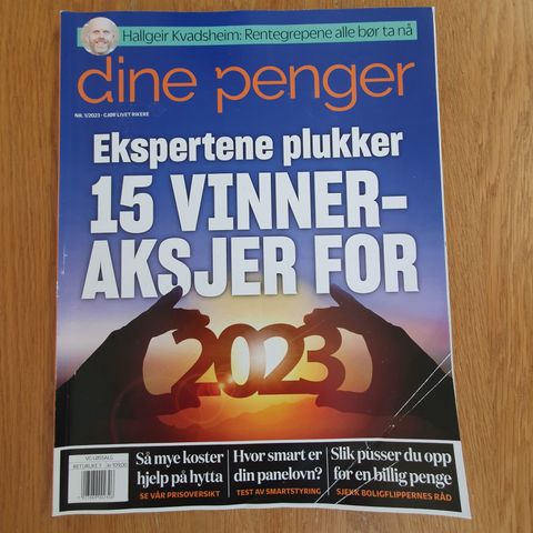 DINE PENGER 2023 – 10 UTGAVER