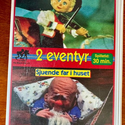 2 eventyr, nr 3  - Veslefrikk med fela / Sjuende far i huset VHS / Ivo Caprinos