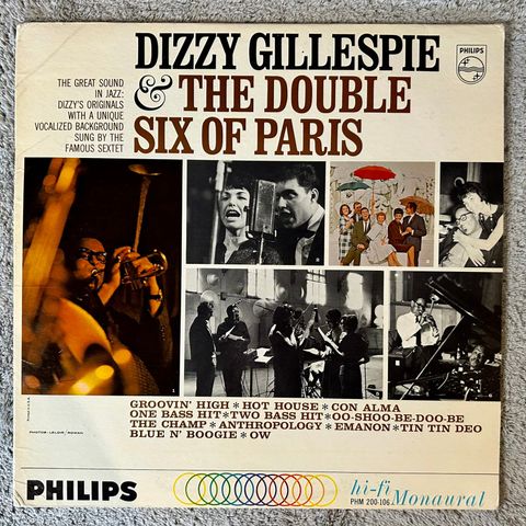 Dizzy Gillespie - The double six of Paris (Jazz, Phillips)