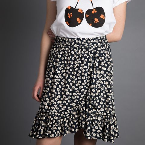 Ganni Roseburg Crepe Skirt