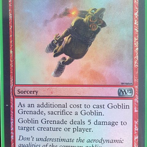 Magic the gathering kort. Goblin Grenade FOIL