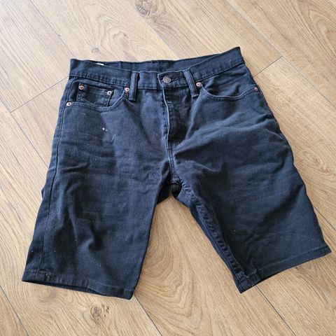 Levi's 502 original svart shorts