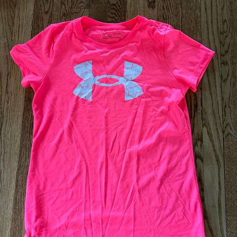 Under Armour heatgear rosa T-skjorte trening dame medium