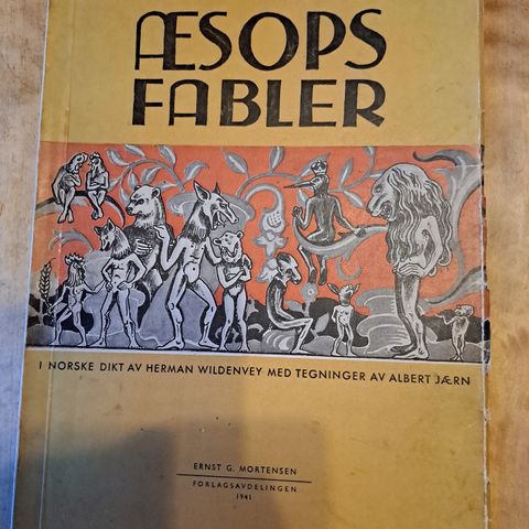 Æsops Fabler i diktform av Herman Wildenvey 1941