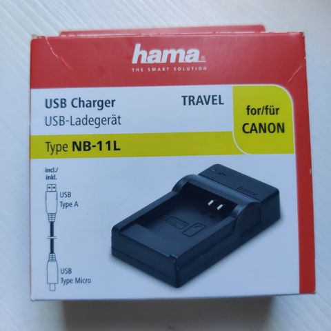 Ubrukt USB Charger til CANON kamera