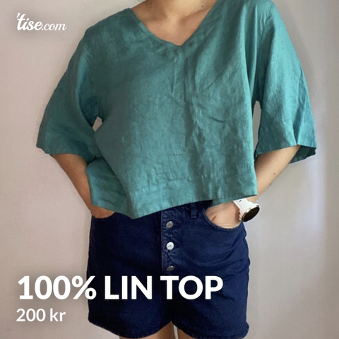 100% Lin topp