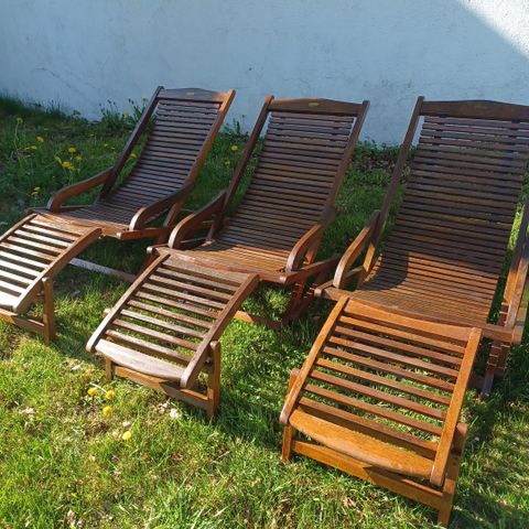 3 hagestoler / Hardwood " Jutlandia "