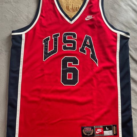 🏀 Basketball Jersey - Patrick Ewing - Team USA 1984 Red 🏀