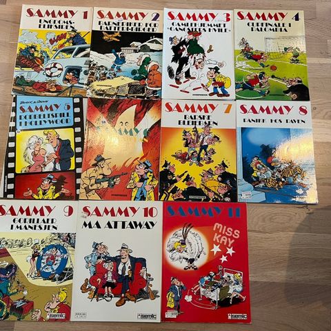 Sammy album 1-11, komplett serie