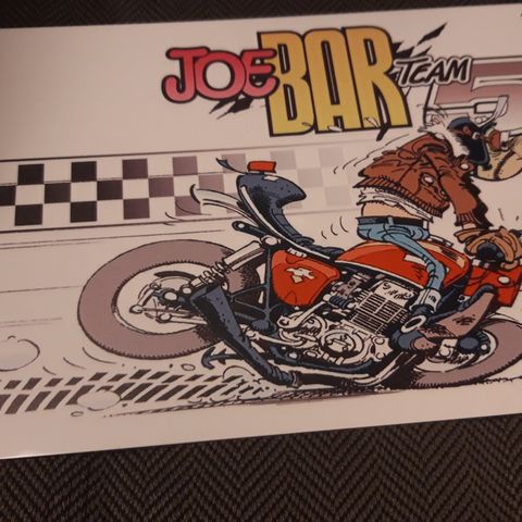 Joe bar team metall skilt kr 300. Frakt kr 45