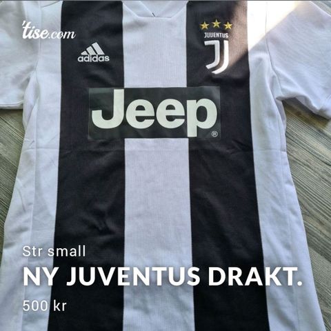 Ny Juventus fotballtrøye str small