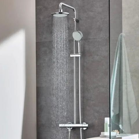 Takdusj + blandebatteri - Grohe