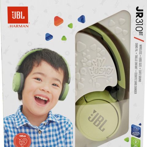 JBL Jr. 310 trådløse on-ear hodetelefoner (grønn)