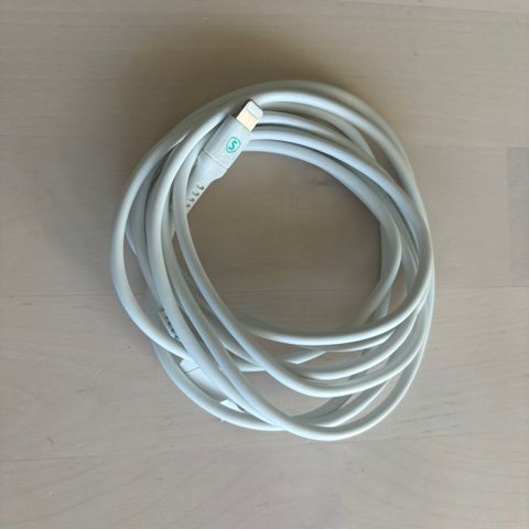 Lightning til USB-C hurtiglader kabel 2 meter