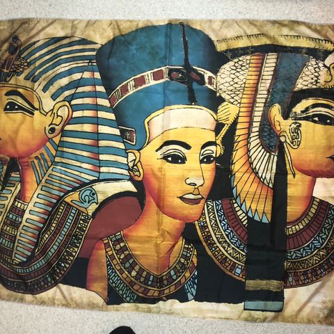 Tekstil Kopi Av Gammel Egyptisk Kunst