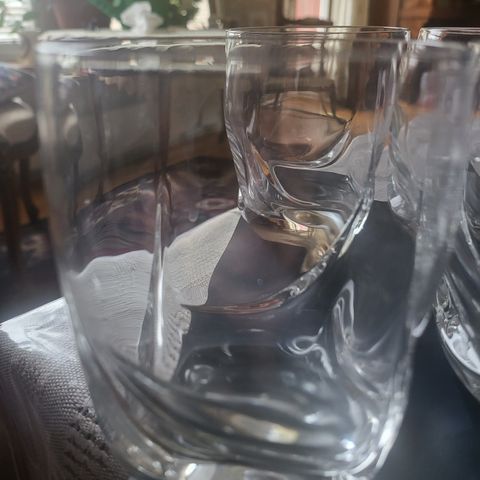 8 stk av fine whisky glass