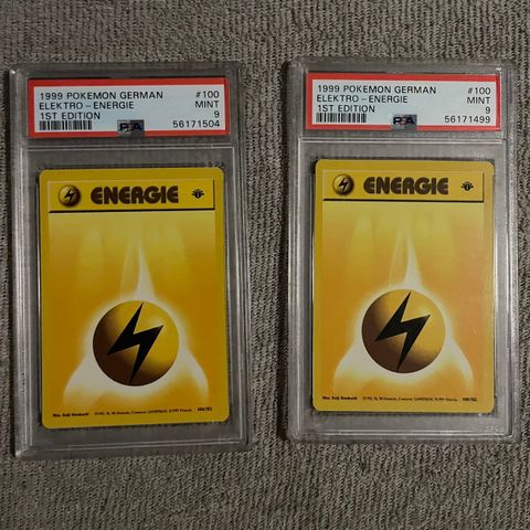 Elektro-energi 1st edition(1999) pokemonkort(German)