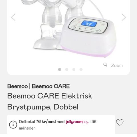 Dobbel Brystpumpe fra Beemoo