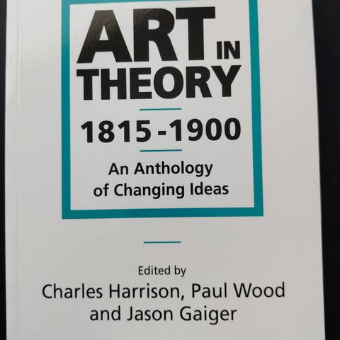 Art in Theory. 1815-1900