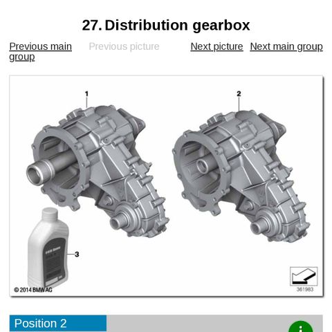 Fordelingsgirkasse BMW x5 e53