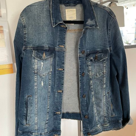 Esprit -  ubrukt denim  jakke  XL