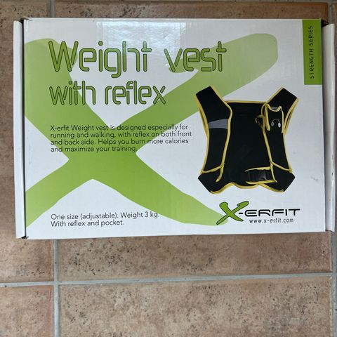 Vektvest One size fit all 3kg. med refleks.