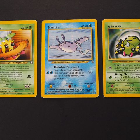 3 x Neo Genesis: Sunkern 78/111 1st Edition