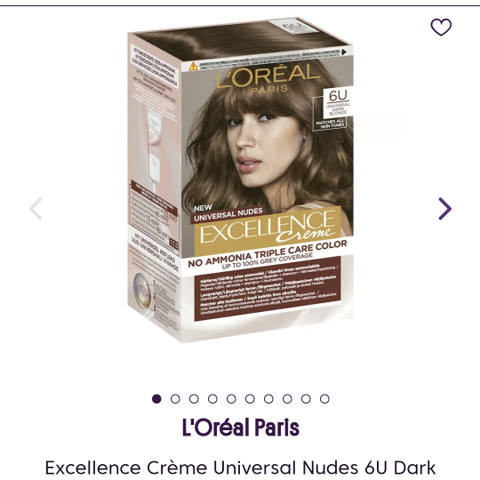 Uåpent hårfarge fra L'Oréal, U6
