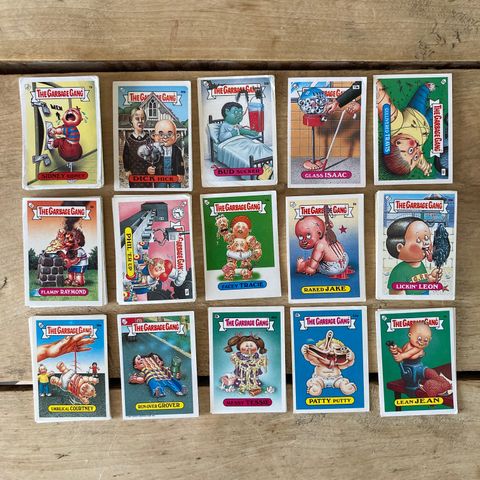 BYTTE GARBAGE GANG & GARBAGE PAIL KIDS KORT