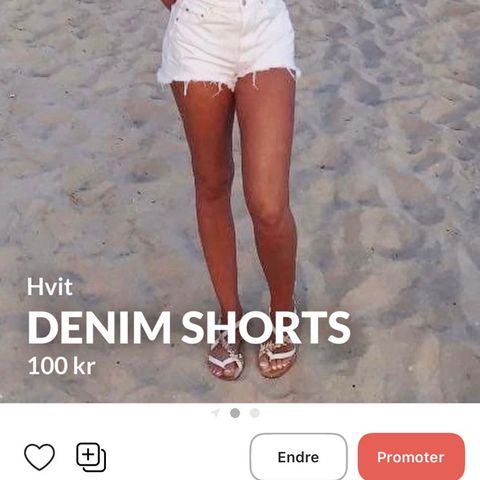 Denim shorts