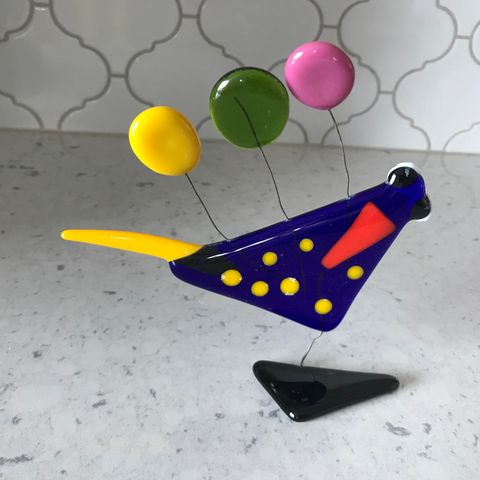 Handmade Glass "Exotic Bird" from Bela Glass (Sandnes)