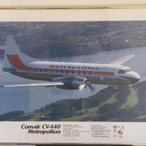 Fotoposter Convair CV-440