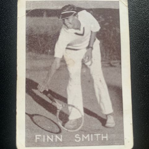 Finn Smith Oslo Tennis sigarettkort NM 1930 Tiedemanns Tobak