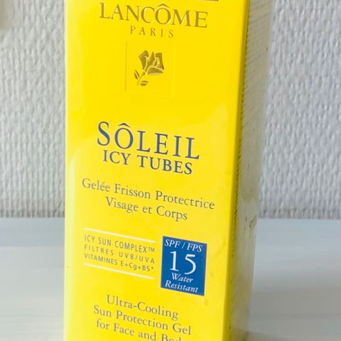 Lancome Soleil icy tubes 💛 solkrem solfaktor 15