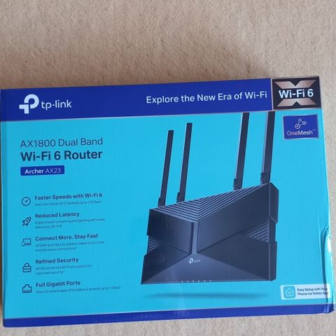 tp-link AX1800 Dual Band Ruter Splitter Ny!!