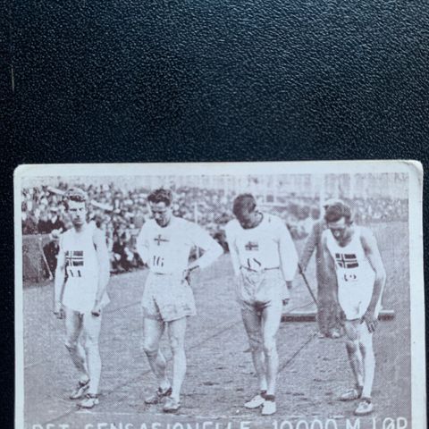 Georg Braathe Trygve Rye Johnsen Tønsberg 10000 meter sigarettkort 1932