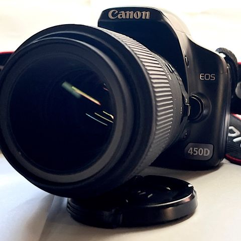 Canon EOS 450D, m/objektiv Canon zoom EF-S 18-55mm